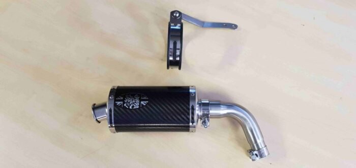 Benelli TNT 125 135 Tornado Naked exhaust systems by Carbon Can Co UK 10