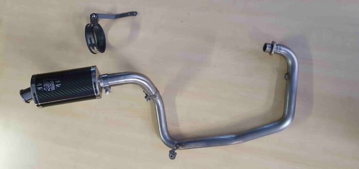 Benelli TNT 125 135 Tornado Naked exhaust systems by Carbon Can Co UK 8