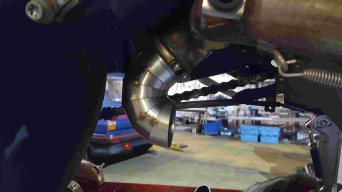 Ducati 959 Panigale de cat Carbon Can Co Motorbike Exhaust pipework Bedfordshire