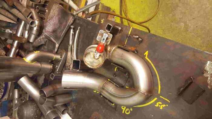 Ducati 959 Panigale de cat Carbon Can Co Motorbike Exhaust pipework Manchester UK