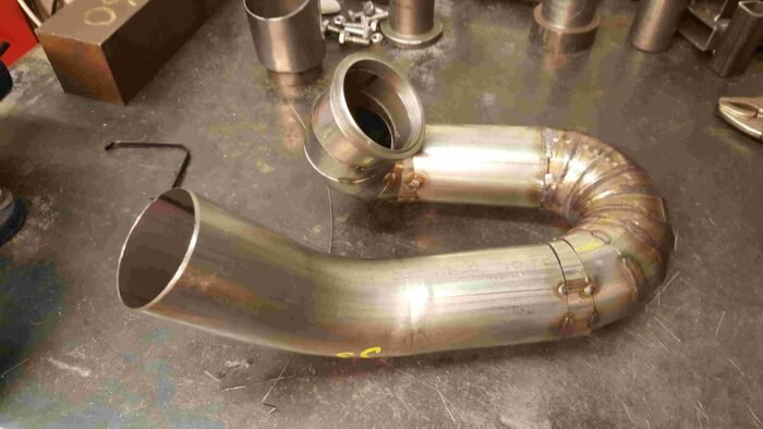 Ducati 959 Panigale de cat Carbon Can Co Motorbike Exhaust pipework Nottingham