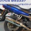 Kawasaki ZR750 Motorbike exhaust by Carbon Can Co North Shoebury