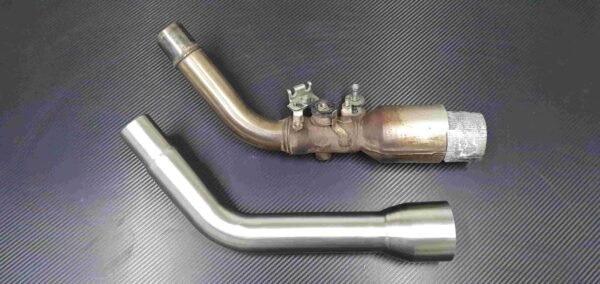 Suzuki GSR 750 De cat Pipes by Carbon Can Co UK 16